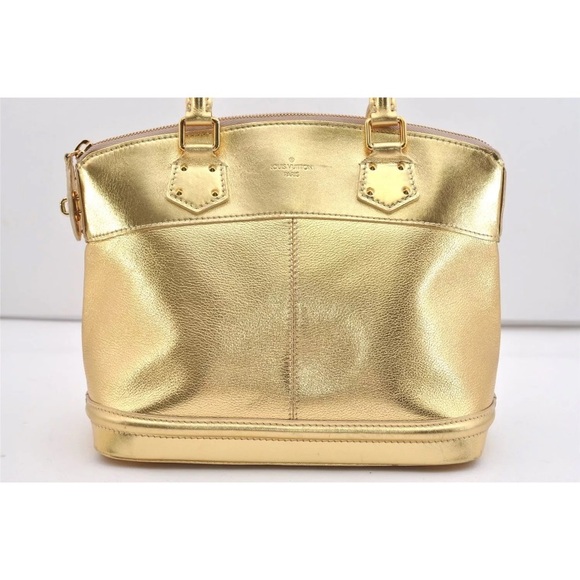 Authentic Louis Vuitton Suhali Lockit PM Hand Bag Gold M95433 - Picture 2 of 14